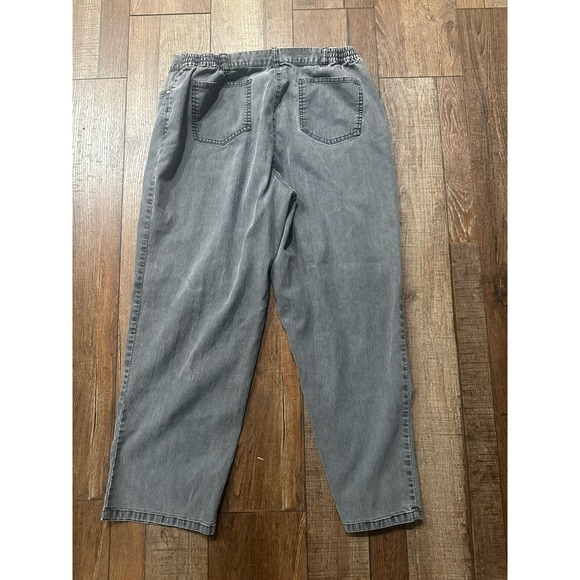 Ruby Rd. Woman Jeans Plus Size 16P Women's Stretch Denim Pants Grey Stretch - Picture 2 of 3